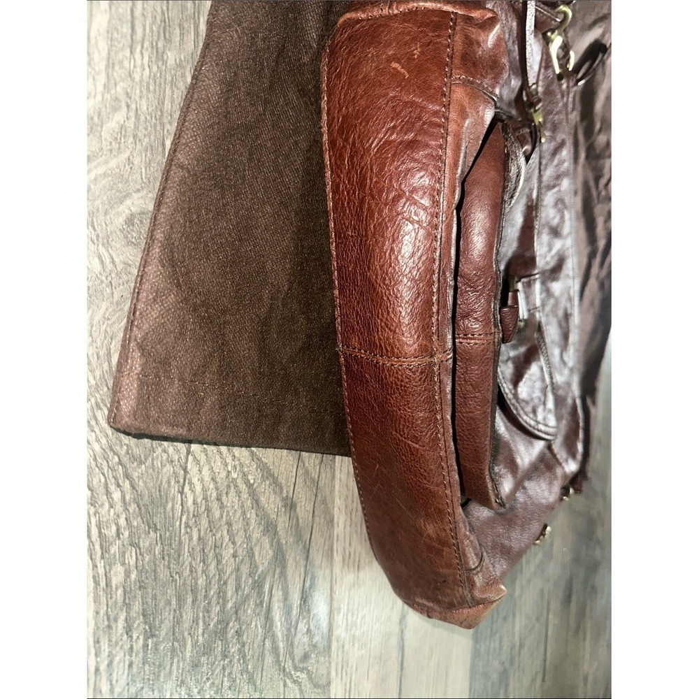Fossil‎ vintage Leather Shoulder Bag brown with dust bag - Picture 10 of 16